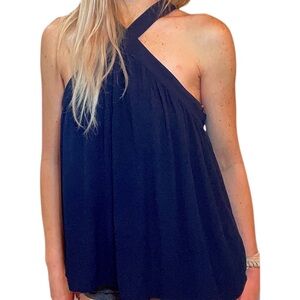 *NWT* ANN‎ TAYLOR LOFT Navy Top